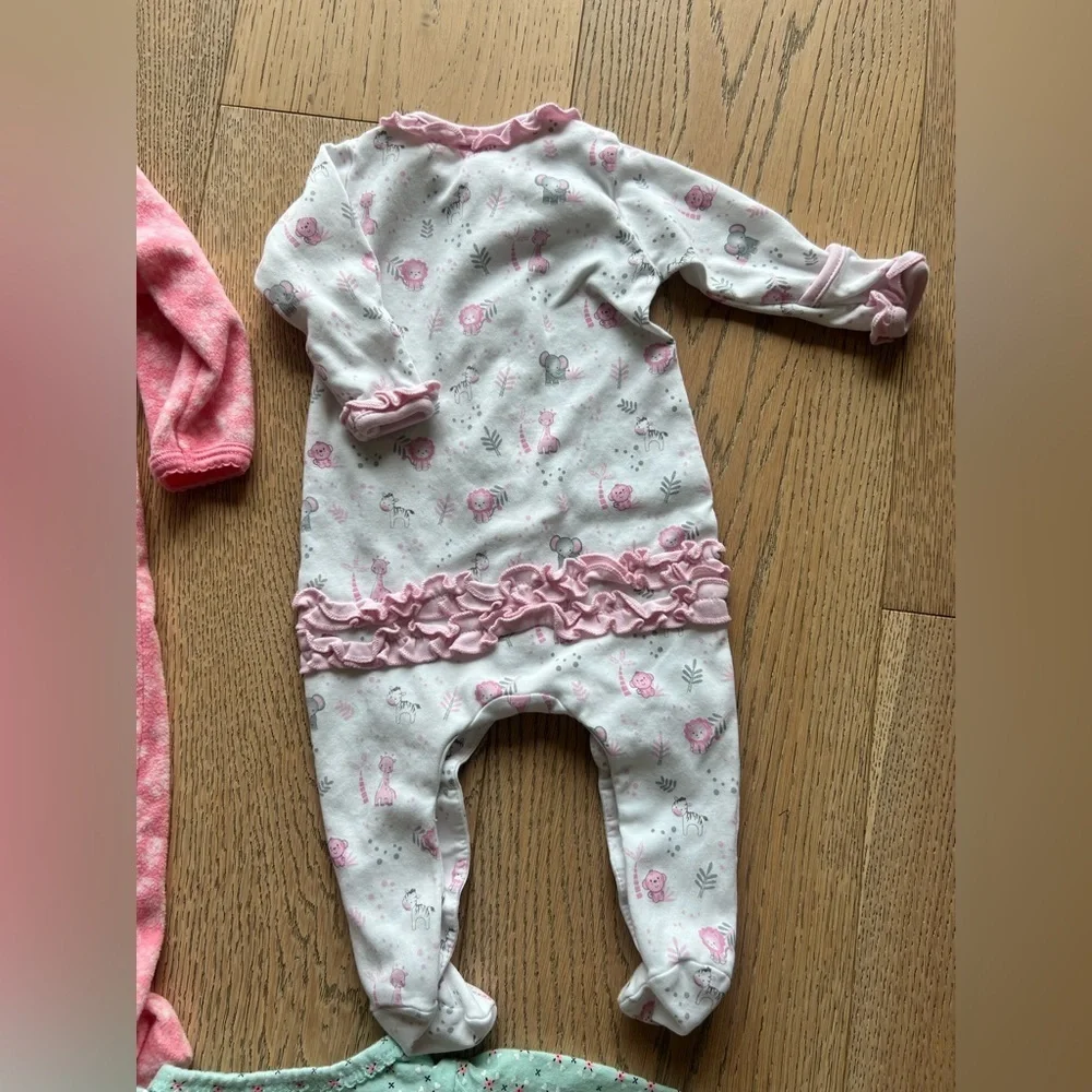 Magnolia Baby Carter’s Little Sister Girl Bundle sleep and onesie size 3 months